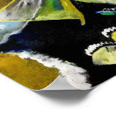 Poster Peinture avec lignes blanches - Kandinsky (Coin)