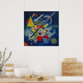 Poster Peinture Bleue Kandinsky Abstraite (Cuisine)