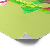 Poster Peinture botanique Foxglove (Coin)