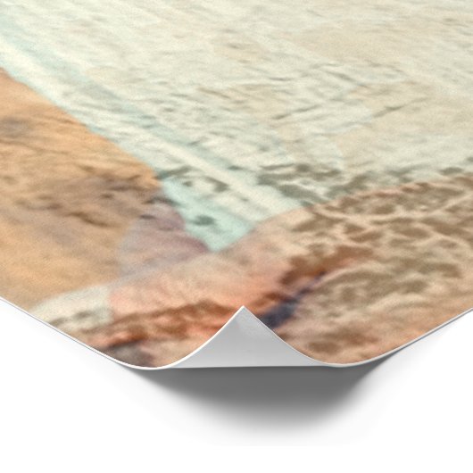 Poster Peinture Brush Strokes Peint Overlay Photo (Coin)