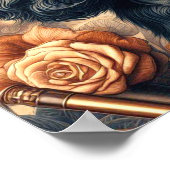 Poster Peinture Cavalier King Charles Spaniel (Coin)