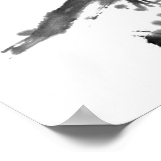 Poster Peinture chinoise de fleurs, fleurs de prune (Coin)