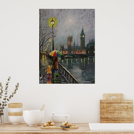 Poster peinture Cityscape (Cuisine)
