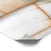 Poster Peinture classique à la lenteur dorée (Coin)