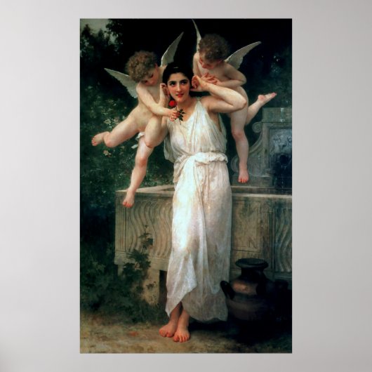 Poster Peinture classique de Bouguereau 1893 - Jeunesse (Devant)