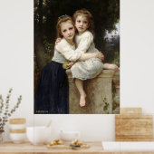 Poster Peinture classique de Bouguereau - Deux soeurs (19 (Cuisine)