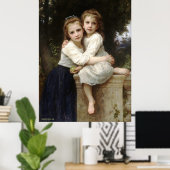 Poster Peinture classique de Bouguereau - Deux soeurs (19 (Bureau à domicile)