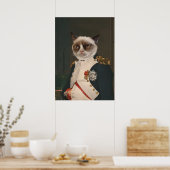 Poster Peinture classique de chats grincheux (Cuisine)