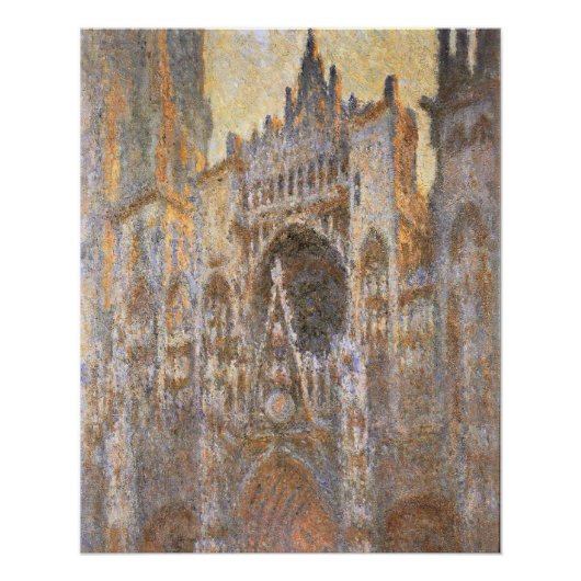 Poster peinture Claude Monet, Cathédrale de Rouen 02, (Devant)