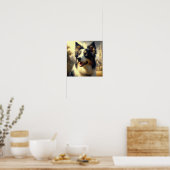 Poster Peinture Collie vintage (Cuisine)