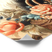 Poster Peinture Collie vintage (Coin)