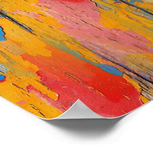 Poster Peinture colorée (Coin)