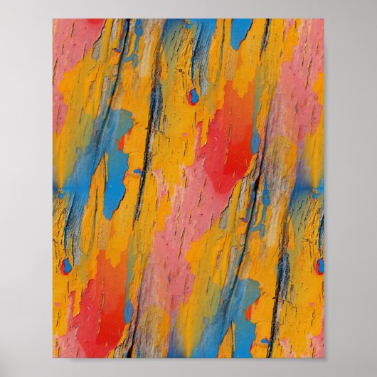 Poster Peinture colorée (Devant)