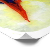 Poster Peinture colorée de perroquet Ara (Coin)