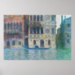 Poster Peinture colorée du canal de Venise