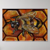 Poster Peinture d'abeilles de miel (Devant)