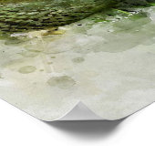 Poster Peinture d'alligator en Floride (Coin)