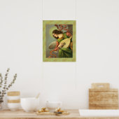 Poster Peinture d'ange avec mandoline (Cuisine)