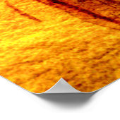 Poster Peinture d'aquarelle orange tristesse (Coin)