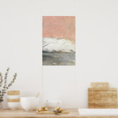Poster Peinture d'art Abstraite Pink Pastel (Cuisine)