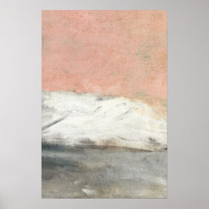 Poster Peinture d'art Abstraite Pink Pastel