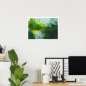 Poster peinture d'art paysagère abstraite (Bureau à domicile)