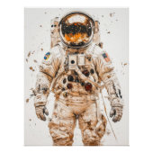 Poster Peinture d'astronaute (Devant)