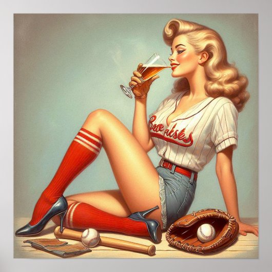Poster Peinture de baseball rétrospective (Devant)