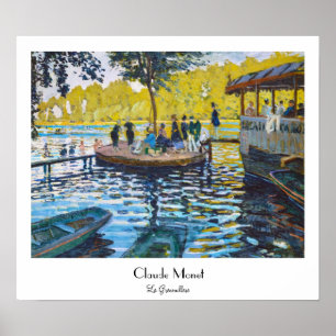 Poster Peinture de beaux-arts de Grenouillere Claude