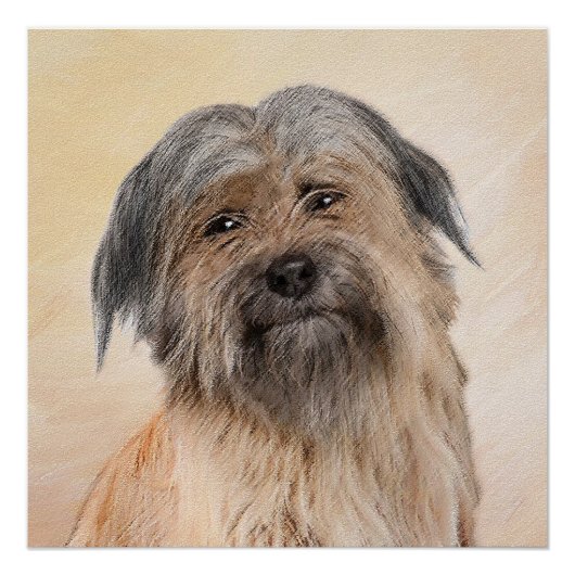 Poster Peinture de berger pyrénéenne - Cute Original Chie (Devant)