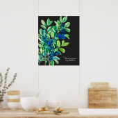 Poster Peinture de bleuet (Cuisine)