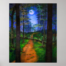 Peinture de bois - Abandon Lune