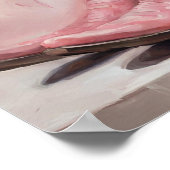 Poster Peinture de bottes de cowgirl roses (Coin)