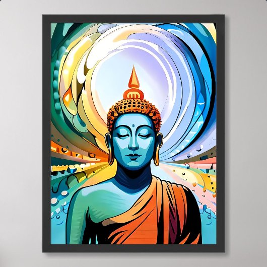 Poster Peinture de bouddha Art pour la méditation et la p