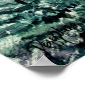 Poster peinture de bouleau à paysage (Coin)