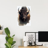 Poster Peinture de buffle américain (Bureau à domicile)