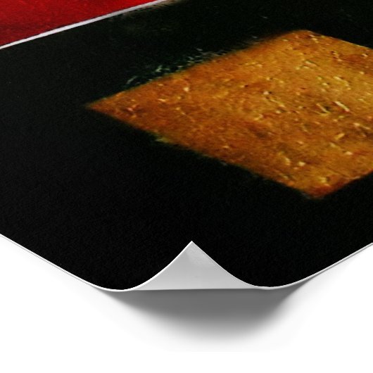 POSTER PEINTURE DE CANVAS D'ART MODERNE ABSTRAITE (Coin)