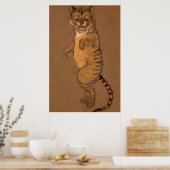 Poster Peinture de caractères de la forêt d'Alice et Wond (Cuisine)