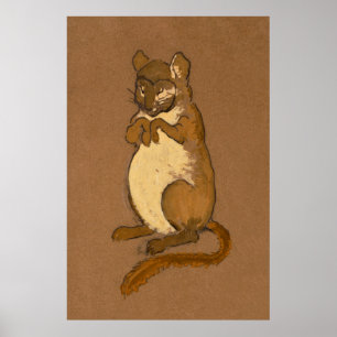 Poster Peinture de caractères Forêt Alice et Wonderland-8