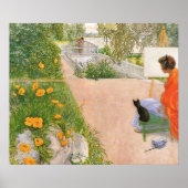 Poster Peinture de Carl Larsson, Pont, (Devant)