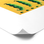 Poster Peinture de carottes et de pois (Coin)