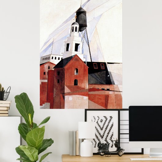 Poster peinture de Charles Demuth, Lancaster (Bureau à domicile)