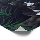 Poster Peinture de chats de luxe unique par Darie (Coin)