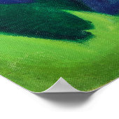 Poster Peinture de cheval bleu par Franz Marc (Coin)