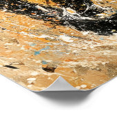 Poster Peinture de cheval expressionniste abstraite dynam (Coin)