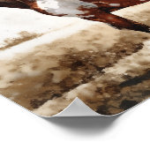 Poster Peinture de cheval Mustang Pinto (Coin)