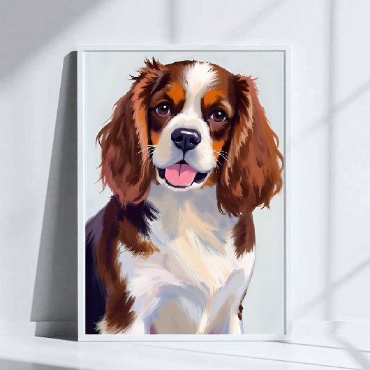 Poster Peinture de chien de Cocker Spaniel