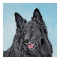 Peinture de chiens de mouton belge - Beau art orig