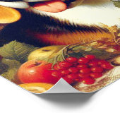 Poster Peinture de chiot Beagle vintage (Coin)