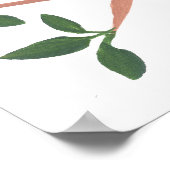 Poster Peinture de chouette à cornes mignonnes (Coin)